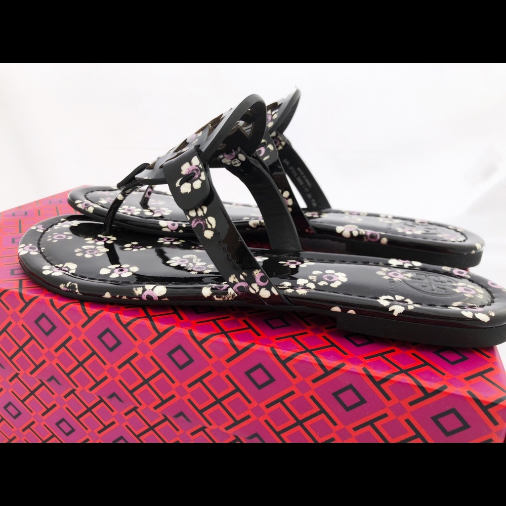NWT Tory Burch Miller Sandals Parent floral 7.5 - Picture 4 of 8
